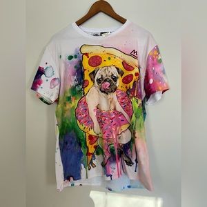 Blackmilk pug pizza and donuts shirt